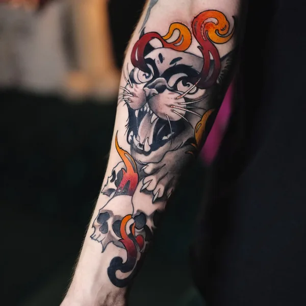 Neo Traditional tattoo by Кристина Яфаровa | Nakolyu Kupola in Saint Petersburg