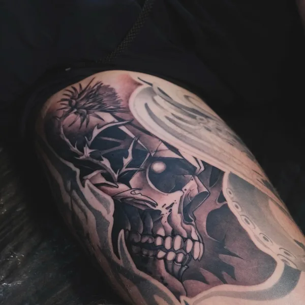 Neo Traditional tattoo by Кристина Яфаровa | Nakolyu Kupola in Saint Petersburg