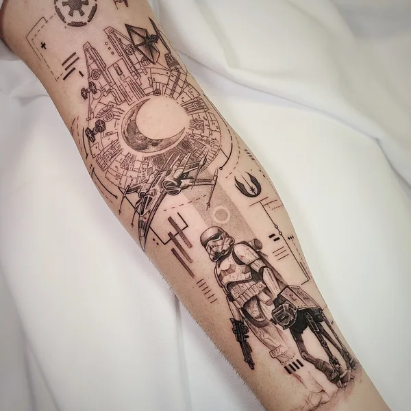 Feminine tattoo by Daniel Moreno in Kissimmee
