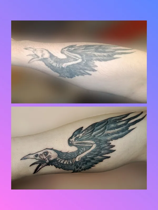 male black black and grey 타투 부위 forearm #99693 | 타투이스트 Гончар Анастасия