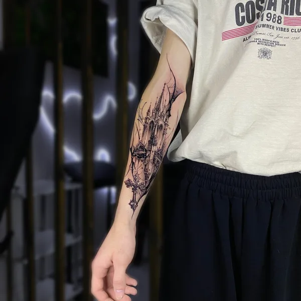 Graphic tattoo by Артем Arion in Краснодар
