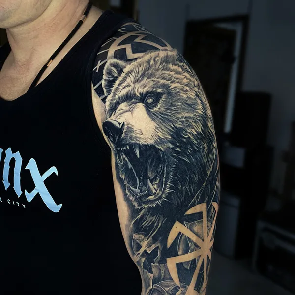 Graphic tattoo by Артем Arion in Краснодар