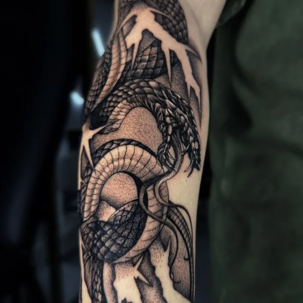Graphic tattoo by Артем Arion in Краснодар