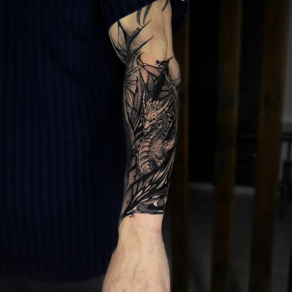 Graphic tattoo by Артем Arion in Краснодар