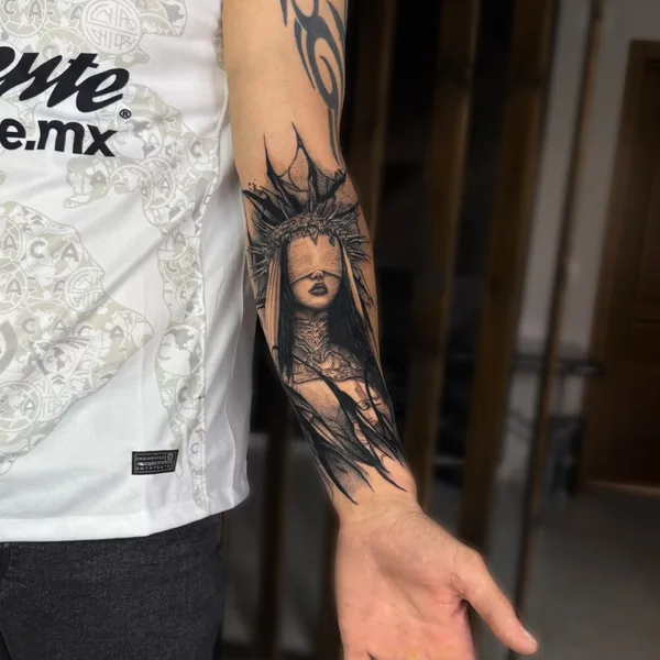 Graphic tattoo by Артем Arion in Краснодар