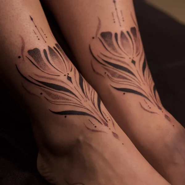 Botanical tattoo by Dark Autumn - Monica  in Munich