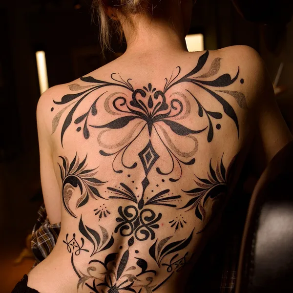 Botanical tattoo by Dark Autumn - Monica  in Munich