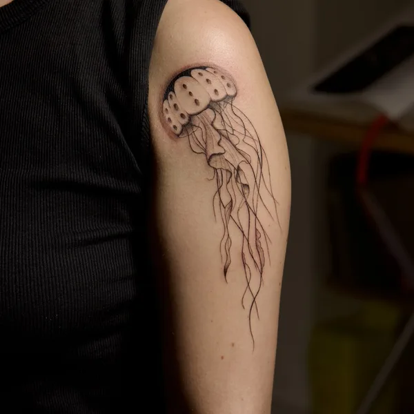 Botanical tattoo by Dark Autumn - Monica  in Munich