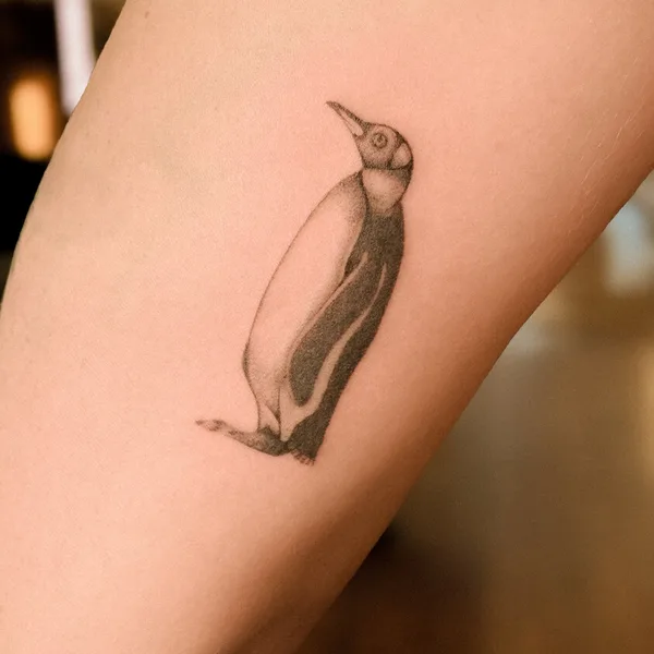 Graphic tattoo by Nika Taratuta in Haifa