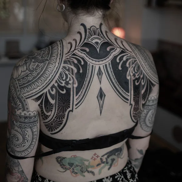 Ornamental tattoo by Jihoon in Seoul