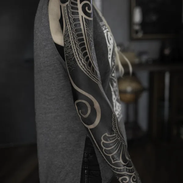 Ornamental tattoo by Jihoon in Seoul
