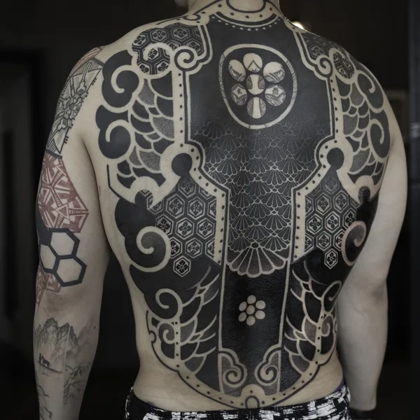 Ornamental tattoo by Jihoon in Seoul