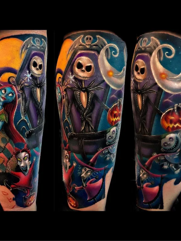 color illustrative татуировка на full sleeve #100753 | Тату мастер Lisa South