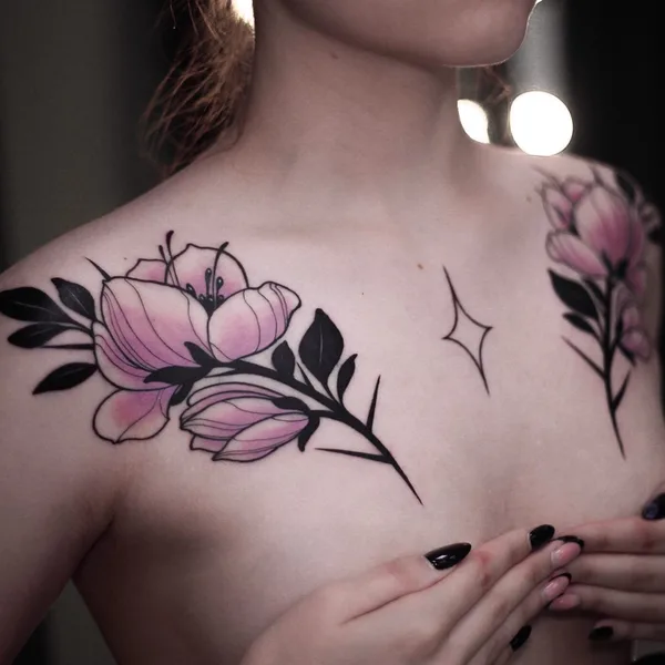 Graphic tattoo by Яворская Анастасия in Moscow