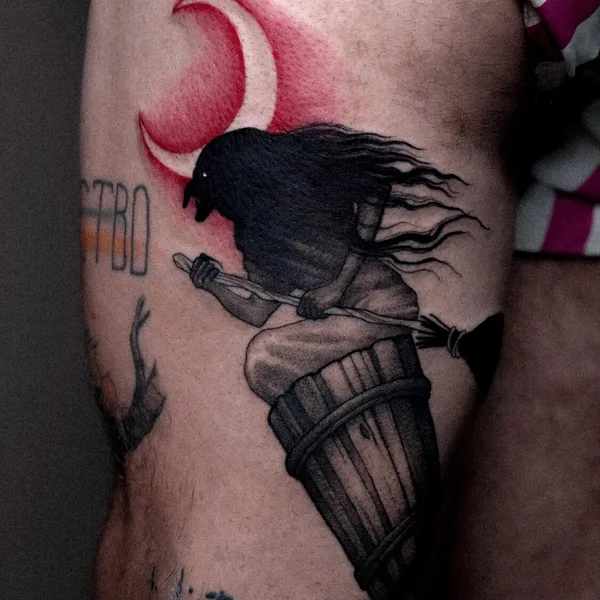Graphic tattoo by Яворская Анастасия in Moscow