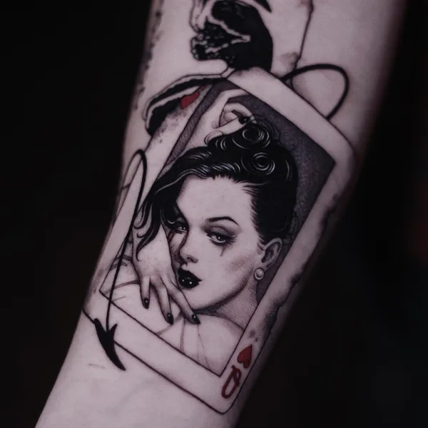 Graphic tattoo by Яворская Анастасия in Moscow