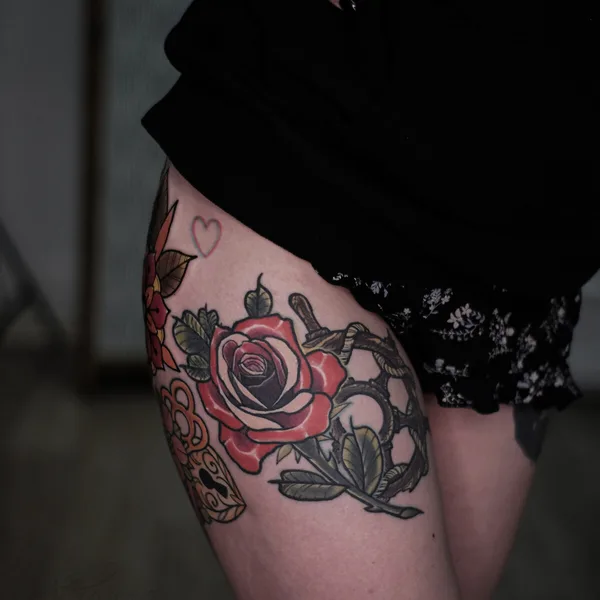 Нео традиционная tattoo by Алексей Strange Diary in Москва