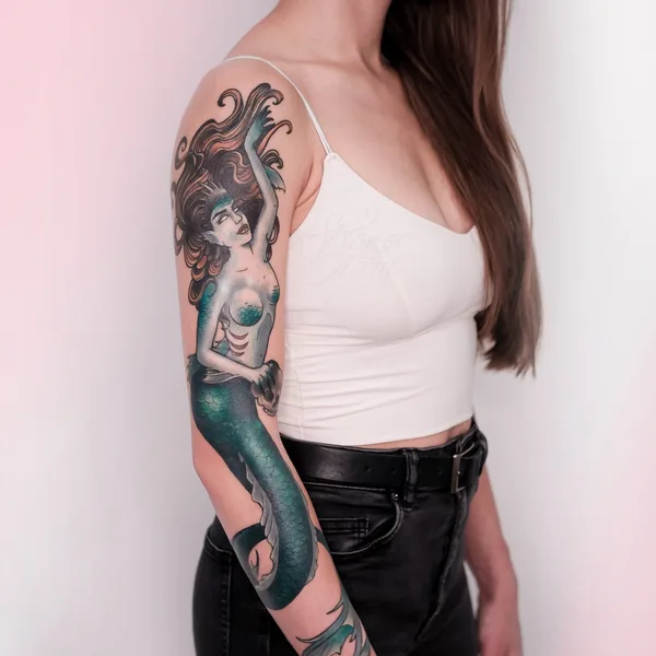 Нео традиционная tattoo by Алексей Strange Diary in Москва
