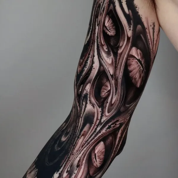 Abstract tattoo by Impasto in Seoul