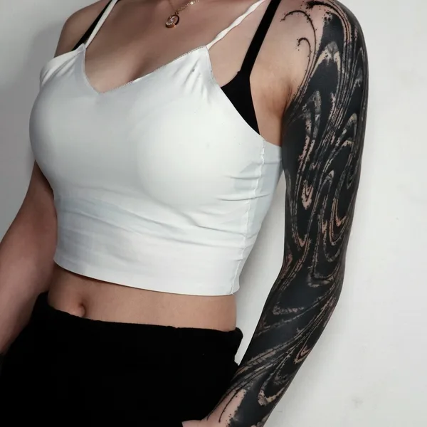 Abstract tattoo by Impasto in Seoul