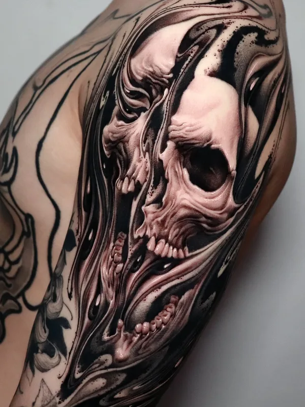 black and grey realism татуировка на shoulder #99733 | Тату мастер Impasto