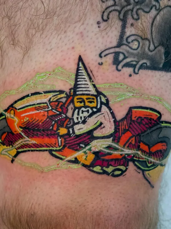 color new school tattoo on thigh #99809 | Tattoo Artist koblin