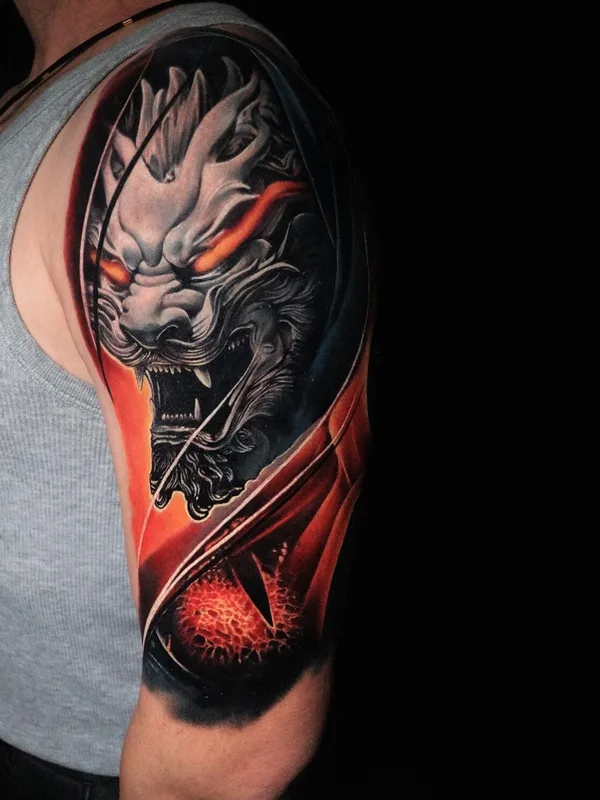 male color realism татуировка на shoulder #99972 | Тату мастер Александр Лысов