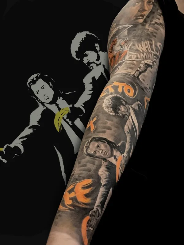 black and grey realism 타투 부위 full sleeve #100078 | 타투이스트 Щелоков Дмитрий 