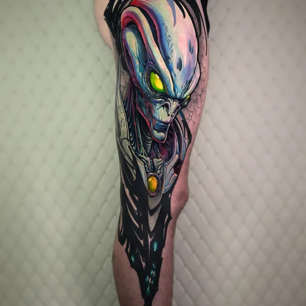 New School tattoo by Иван Золотой in Томск
