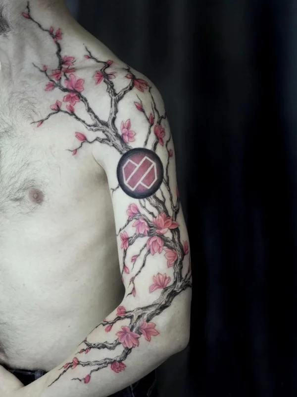 male color japanese татуировка на full sleeve #100119 | Тату мастер Ирина Матвеева 