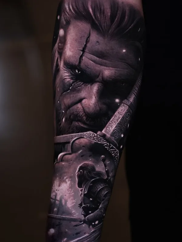 black and grey realism 타투 부위 forearm #100773 | 타투이스트 Anton Martiushev