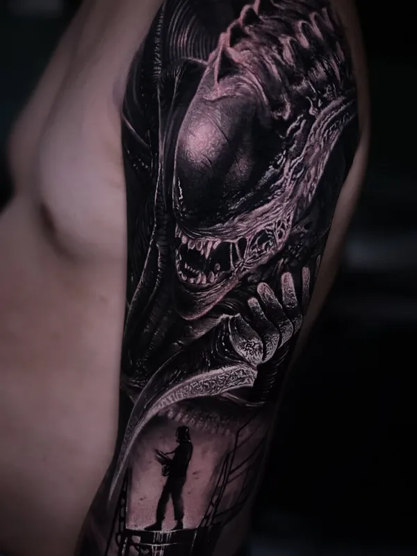 black and grey black and grey 타투 부위 full sleeve #100774 | 타투이스트 Anton Martiushev
