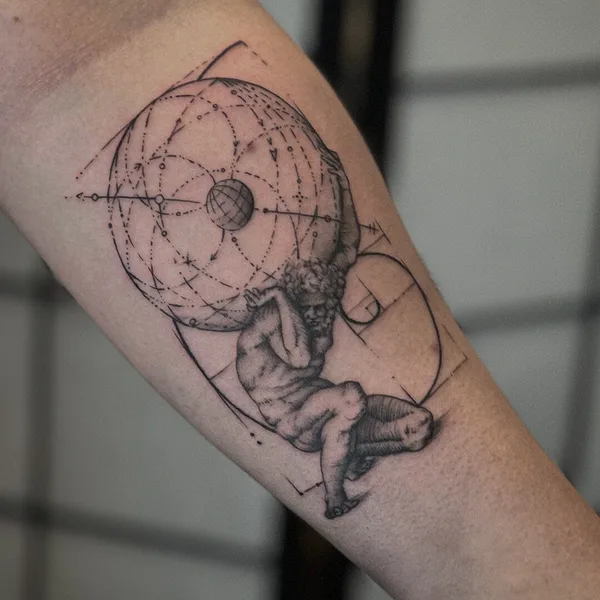Fine Line tattoo by Arturs Garoza in Hofstade (Aalst)