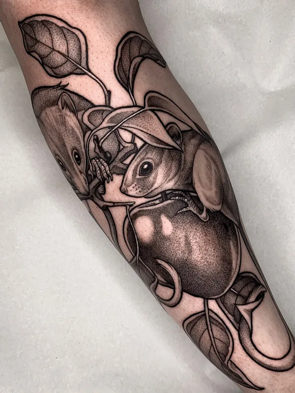 black and grey black and grey tattoo auf forearm #100913 | Tätowierer Jole