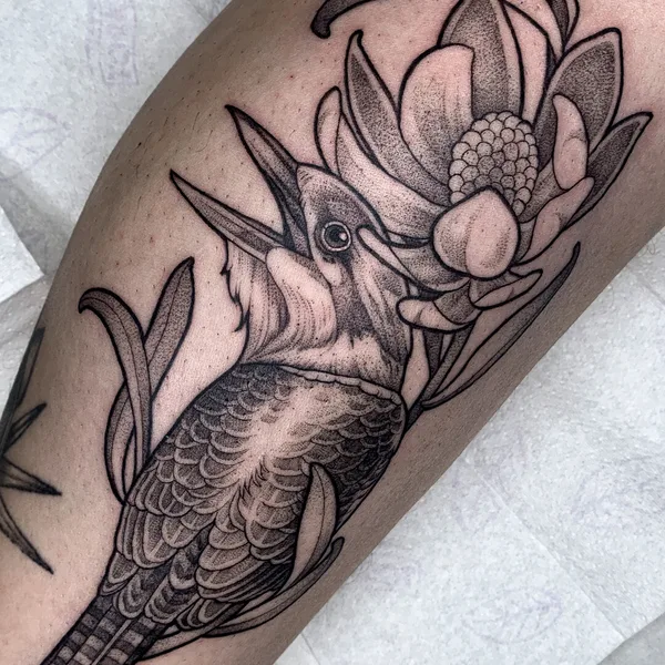 Graphic tattoo by Jole in Helsinki