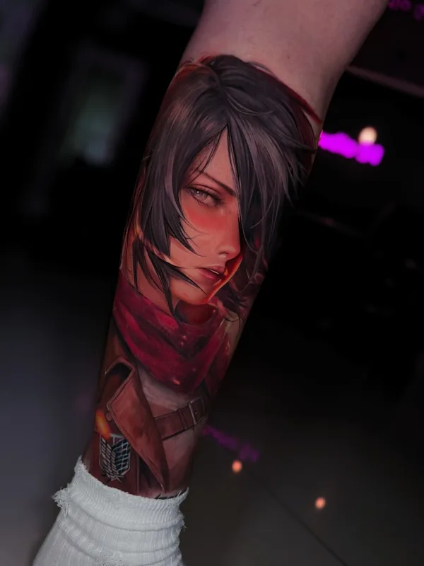 coverup tattoo by Vladimir Vishar in Manchester