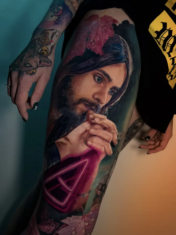 coverup tattoo by Vladimir Vishar in Manchester