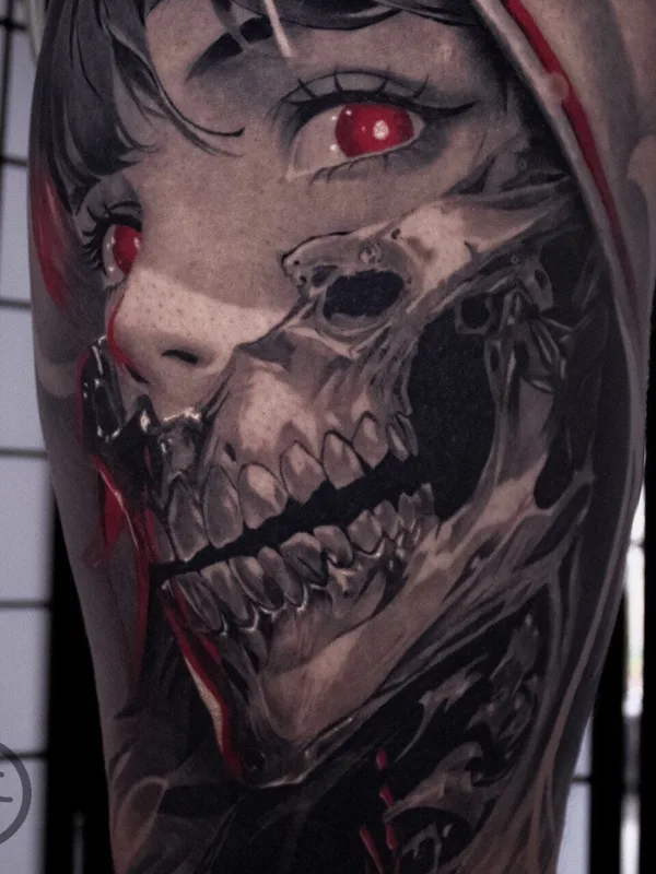 blackandgrey realism татуировка на upper arm #101061 | Тату мастер Павел Костюк 
