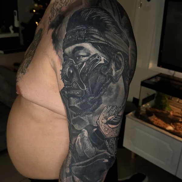 Black & Grey tattoo by Артем Волошин in Челябинск