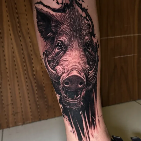 Black & Grey tattoo by Артем Волошин in Челябинск
