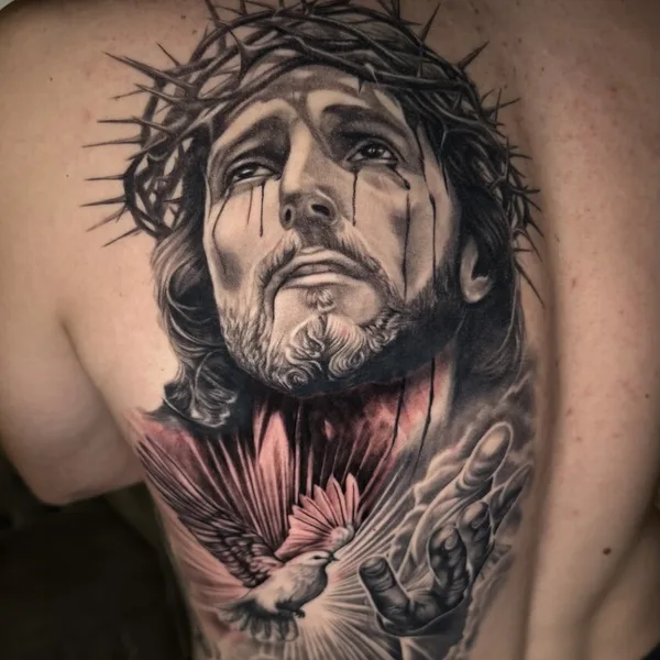 Black & Grey tattoo by Артем Волошин in Челябинск