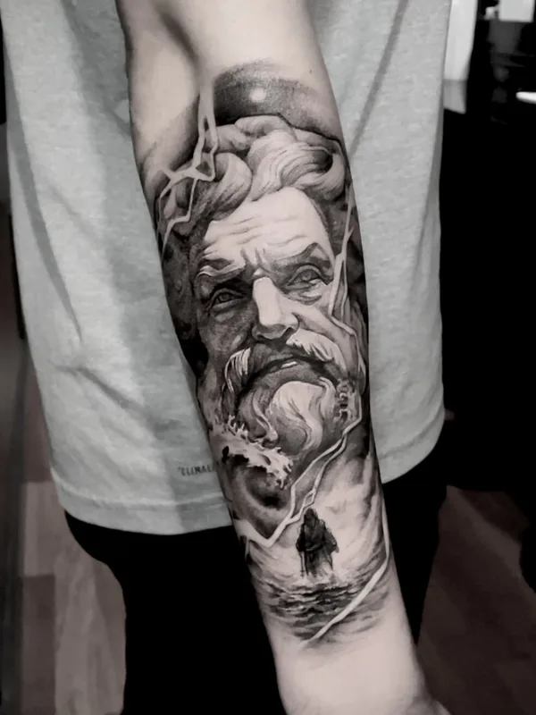 male blackandgrey portrait 타투 부위 forearm #101121 | 타투이스트 Mariya Rodchin