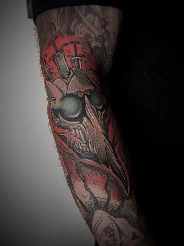 color illustrative татуировка на forearm #101228 | Тату мастер Vitaliy