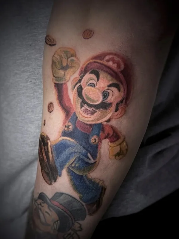 color cartoon татуировка на forearm #101229 | Тату мастер Vitaliy