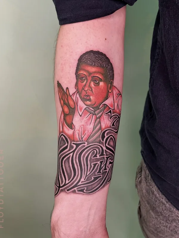 male color portrait Tatuagem em forearm #101257 | Tatuador Сергей Флоид