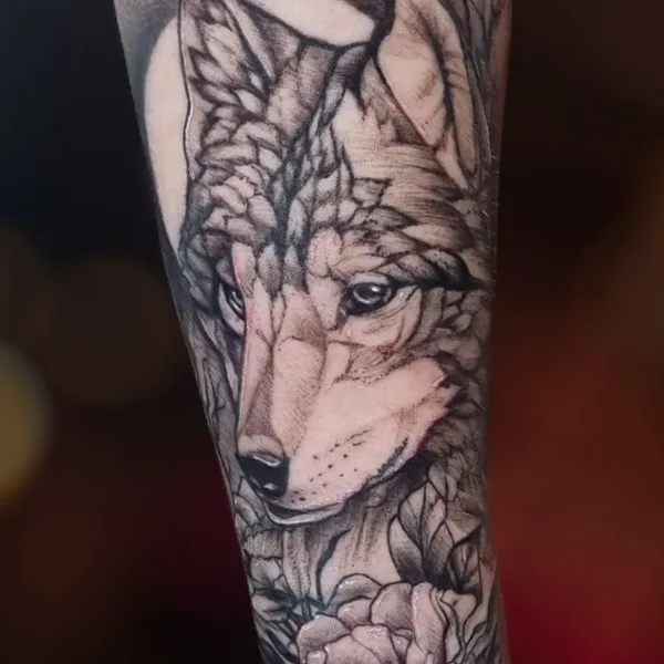 Portrait tattoo by ROGER BREDA  in New York City