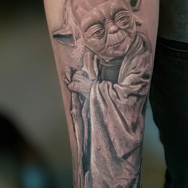 Portrait tattoo by ROGER BREDA  in New York City
