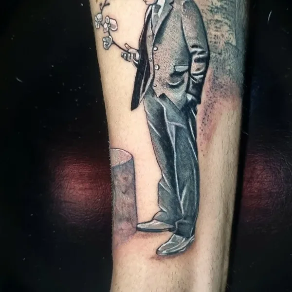 Portrait tattoo by ROGER BREDA  in New York City