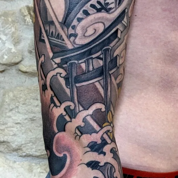 Japanese tattoo by Morgan Ezor  in Pons