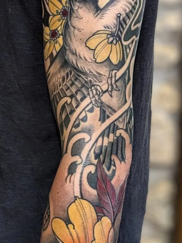 Japanese tattoo by Morgan Ezor in Pons